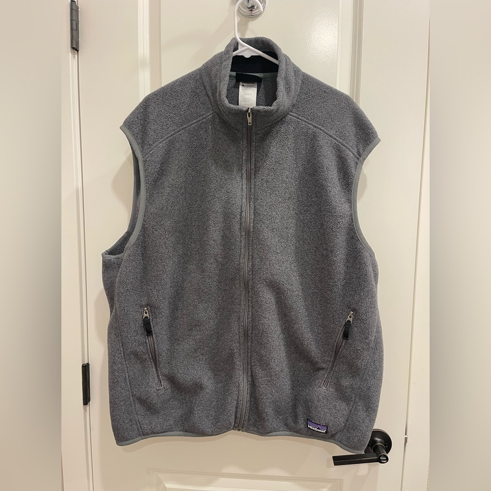 Patagonia Synchilla Men’s XL Gray Fleece Vest Full Zip